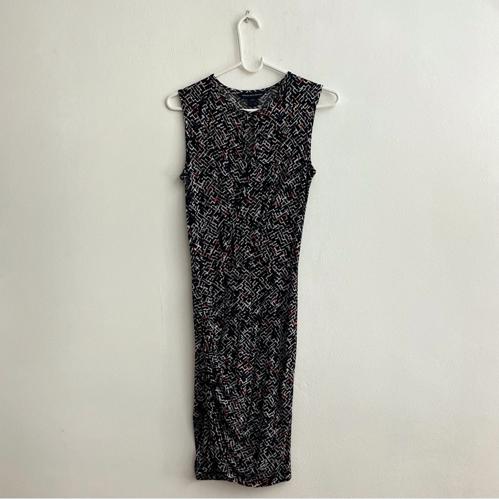 Navy French Connection Patterned Dress